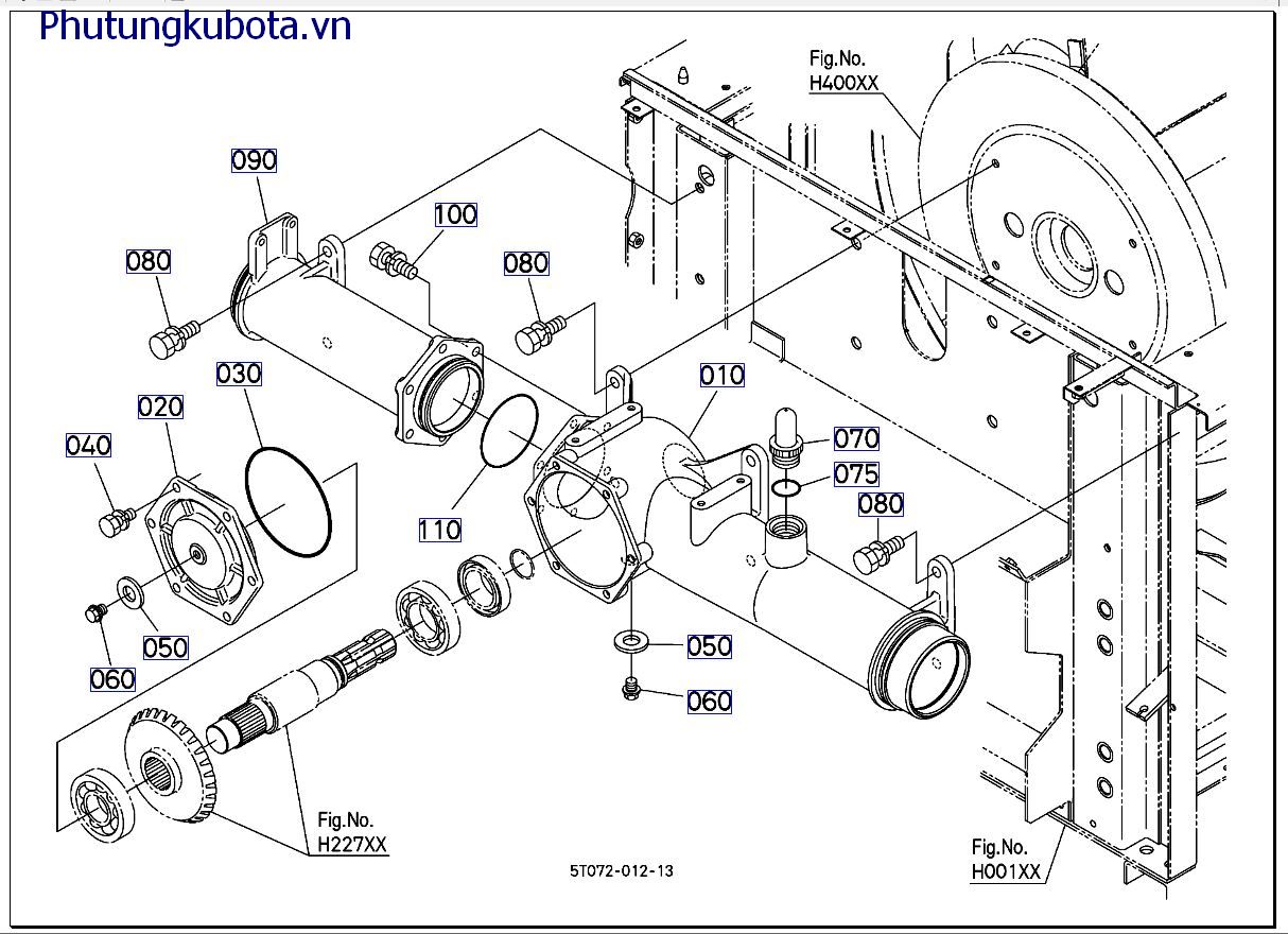 Hộp số truyền động xilanh đập